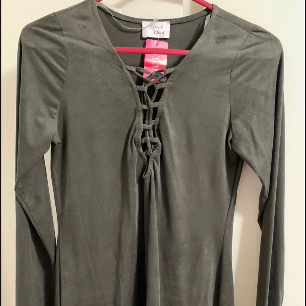 Suede dress